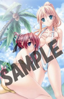 画像ギャラリー No.013のサムネイル画像 / 浴衣に水着……女装男子の暴走が止まりません。「恋する乙女と守護の楯 Portable」の店舗別特典イラストは艶やかな夏の装いだ