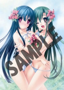 画像ギャラリー No.014のサムネイル画像 / 浴衣に水着……女装男子の暴走が止まりません。「恋する乙女と守護の楯 Portable」の店舗別特典イラストは艶やかな夏の装いだ