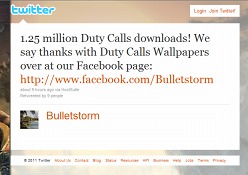 画像ギャラリー No.001のサムネイル画像 / 販促効果やいかに? 「Bulletstorm」,プロモ用ミニゲーム「Duty Calls」のダウンロード数が125万回を突破
