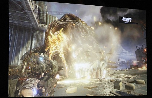 画像ギャラリー No.014のサムネイル画像 / ［E3 2011］100万人のゲーマーが予約したシリーズ最新作，「Gears of War 3」のデモプレイが公開に。今作では“動くカバーポイント”が登場？