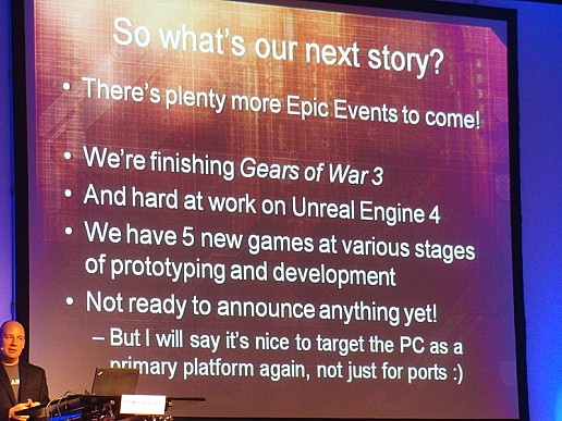 画像ギャラリー No.005のサムネイル画像 / ［Gamescom］Epic Games社長のマイケル・キャップス氏「Unreal Engine 4.0」の開発と5つの新規プロジェクトの開発着手を明言