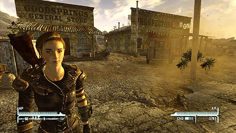 画像ギャラリー No.001のサムネイル画像 / 「Fallout New Vegas」の舞台，モハビ・ウェイストランドは本日も晴天ナリ。10人いれば10通りの遊び方がある本作の序盤を紹介