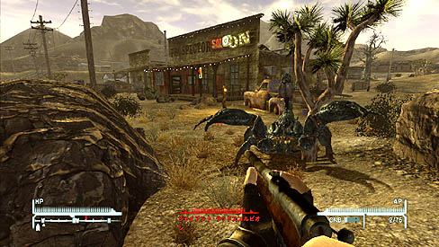 画像ギャラリー No.007のサムネイル画像 / 「Fallout New Vegas」の舞台，モハビ・ウェイストランドは本日も晴天ナリ。10人いれば10通りの遊び方がある本作の序盤を紹介