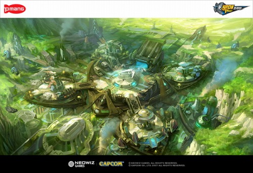 画像ギャラリー No.003のサムネイル画像 / 韓国Neowiz Gamesが開発中の「ロックマンオンライン」，第3のキャラ“DUO”＆舞台の一つ“GAIA”のイラストを公開