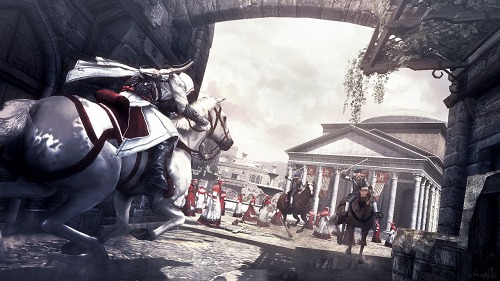 画像ギャラリー No.003のサムネイル画像 / ［E3 2010］「Assassin's Creed: Brotherhood」に初めて搭載されたマルチプレイを体験プレイ。ローマの街は，暗殺者でいっぱい