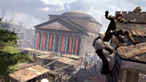 画像ギャラリー No.010のサムネイル画像 / ［E3 2010］「Assassin's Creed: Brotherhood」に初めて搭載されたマルチプレイを体験プレイ。ローマの街は，暗殺者でいっぱい