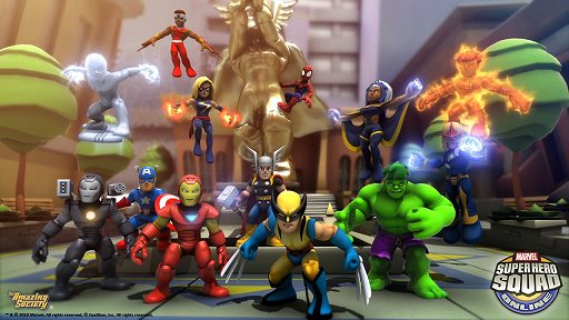 画像ギャラリー No.001のサムネイル画像 / スパイダーマンに,ウルヴァリンに,アイアンマンになってプレイできる。Marvelヒーローが活躍するMMORPG「Super Hero Squad Online」が発表に