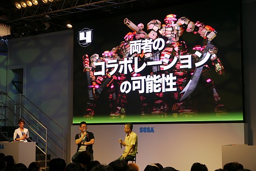 画像ギャラリー No.004のサムネイル画像 / [TGS 2010]亙さんならやりかねないと思ってました――“漢仕様”のシステムリンクも発表された，「電脳戦機バーチャロン フォース」イベントレポート
