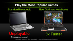 画像ギャラリー No.014のサムネイル画像 / NVIDIA,ノートPC向けGPU「GeForce 400M」の新製品7モデルを一挙発表