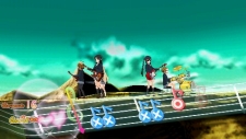 画像ギャラリー No.024のサムネイル画像 / 「けいおん！ 放課後ライブ！！」，リズムに合わせて“コンボ”を繋げよう。メンバーのテンションが上がると特別な演出が