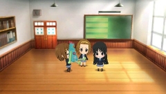 画像ギャラリー No.027のサムネイル画像 / これ以上，可愛くなってどうするの！？　「けいおん！ 放課後ライブ！！」のメニュー画面では，ちびキャラ化した軽音部メンバー達がゆる〜い日常を送る