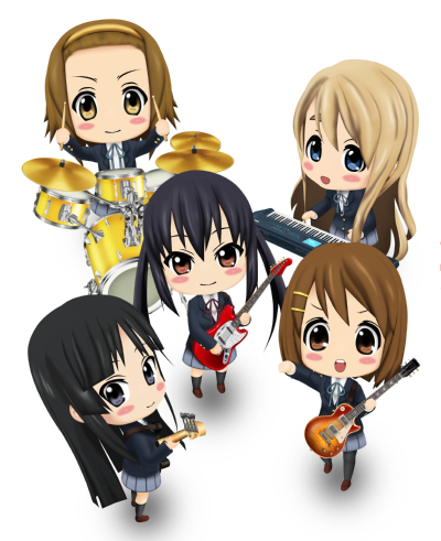 画像ギャラリー No.002のサムネイル画像 / 「けいおん! 放課後ライブ!!」公式サイトに,ちびキャラ出現