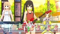 画像ギャラリー No.035のサムネイル画像 / 「けいおん！ 放課後ライブ！！」には，テレビアニメで見られなかった“ゴシック衣装 梓Ver”も収録！　バンドメンバー達の衣装を自由に着せかえよう
