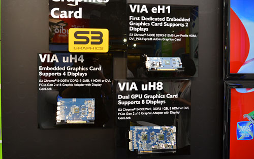 画像ギャラリー No.007のサムネイル画像 / ［COMPUTEX］S3 Graphics，「Chrome 5400E」を製品化。デジタルサイネージ向けに事業展開開始