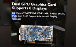 画像ギャラリー No.012のサムネイル画像 / ［COMPUTEX］S3 Graphics，「Chrome 5400E」を製品化。デジタルサイネージ向けに事業展開開始