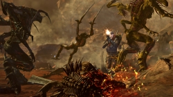 画像ギャラリー No.003のサムネイル画像 / ［Gamescom］建物の破壊とマグネットガンが面白すぎる，「Red Faction: Armageddon」のプレイムービーを掲載。今度の敵はエイリアンだ