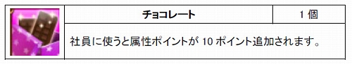 画像ギャラリー No.002のサムネイル画像 / 「Mr.CEO」，社員の能力がアップできるアイテム“チョコレート”登場