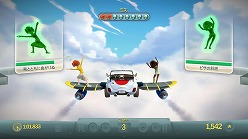 画像ギャラリー No.016のサムネイル画像 / 腕を動かす，体をひねる，そして車が動き出す。「Kinect ジョイライド」，1月20日に発売。早期購入者にはボーナスマシンのプレゼントも
