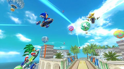 画像ギャラリー No.011のサムネイル画像 / キャラクターとシンクロしてレースを楽しもう。「Microsoft Kinect」対応の「ソニック フリーライダーズ」，直感的な操作方法をチェック