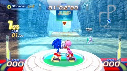 画像ギャラリー No.018のサムネイル画像 / 二人の息を合わせよう。「ソニック フリーライダーズ」,対戦モード「タッグレース」の概要などをスクリーンショットと共に紹介