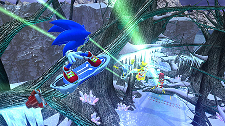 画像ギャラリー No.002のサムネイル画像 / セガ，Xbox 360用アクションゲーム「ソニック フリーライダーズ」の最新情報として，収録コースや対戦モードの内容を公開