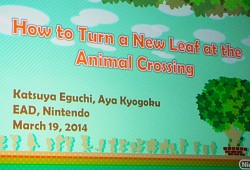 画像ギャラリー No.001のサムネイル画像 / ［GDC 2014］続編制作の秘訣は，シリーズの核を見極め変化を恐れず新しい種を蒔くこと。「とびだせ どうぶつの森」の開発者によるセッションをレポート