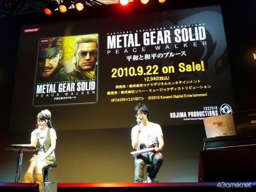 画像ギャラリー No.004のサムネイル画像 / ［TGS 2010］ニンテンドー3DS版メタルギアのタイトルは「スネークイーター」に。KONAMI小島秀夫監督が出ずっぱりでトークを繰り広げた「Kojima Productions Special Stage」開催