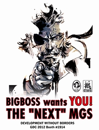 画像ギャラリー No.001のサムネイル画像 / BIGBOSS wants YOU THE “NEXT MGS”。GDC 2012で「新・メタルギアソリッド」に携わる小島プロダクションの人材募集が実施に