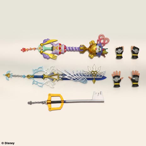 画像ギャラリー No.006のサムネイル画像 / 「KINGDOM HEARTS 3D」のアクションフィギュア「PLAY ARTS改 -KAI- ソラ/リク」が8月上旬に発売。3種類の武器や手のパーツを組み合わせてポージングを楽しめる