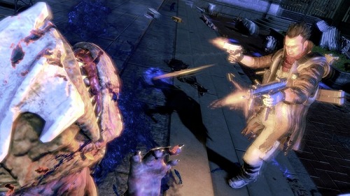 画像ギャラリー No.001のサムネイル画像 / 避けない，死なない，ルールがない。KONAMI，新作“不死身”TPS 「NeverDead」を2011年冬に発売