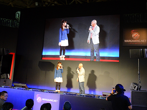 画像ギャラリー No.005のサムネイル画像 / ［TGS 2013］西住みほ役の渕上 舞さんも登場した「World of Tanks」のステージイベントレポート。「ガールズ＆パンツァー」のキャラクターボイスがダウンロード可能に