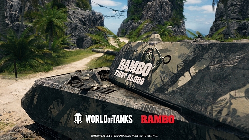 画像ギャラリー No.002のサムネイル画像 / 「World of Tanks」×映画「ランボー」3部作，スペシャルコラボを1月16日より開催。ジョン・ランボーら5人のキャラクターが登場