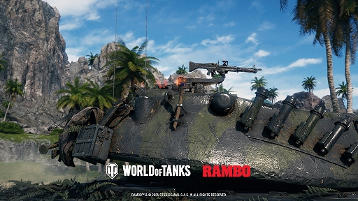 画像ギャラリー No.005のサムネイル画像 / 「World of Tanks」×映画「ランボー」3部作，スペシャルコラボを1月16日より開催。ジョン・ランボーら5人のキャラクターが登場