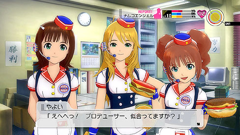 画像ギャラリー No.028のサムネイル画像 / 「アイドルマスター2」のDLC第3弾「カタログ第03号」は，2011年4月28日に配信開始。新楽曲「愛 LIKE ハンバーガー」を収めたプロモーションムービーも掲載