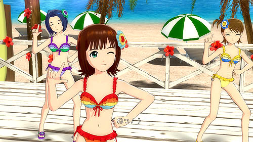 画像ギャラリー No.036のサムネイル画像 / 「アイドルマスター2」のDLC第5弾となる「カタログ第05号」は，2011年7月1日に配信開始。夏は水着でラブミサイルを全弾発射。プロモーションムービーも掲載