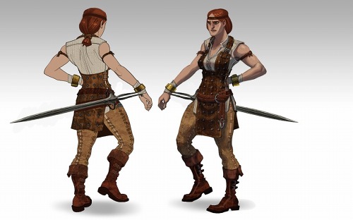 画像ギャラリー No.005のサムネイル画像 / 「Dragon Age 2」，新コンパニオン“Aveline Vallen”の情報が公開に。Kirkwallの地を悪から守るために立ち上がった女戦士だ