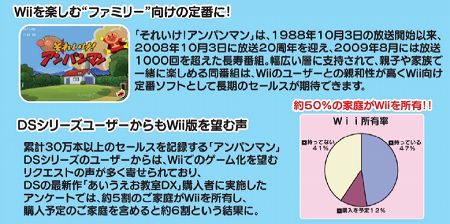 画像ギャラリー No.002のサムネイル画像 / Wiiリモコンを用いた直感的なミニゲームが楽しめる。「アンパンマン にこにこパーティ」，11月25日発売