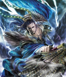 画像ギャラリー No.020のサムネイル画像 / 新作ブラウザストラテジー「戦略三国志 〜後の孔明である〜」，風間雷太氏の描く“諸葛孔明”と“司馬懿”のメインイラストをお披露目