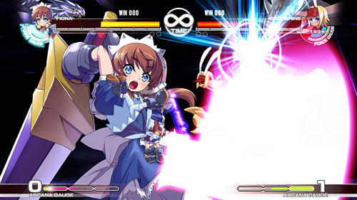 画像ギャラリー No.003のサムネイル画像 / ［TGS 2010］「リンクアニメ」でより尖った存在に。女の子達が戦う格闘ゲーム「アルカナハート3」をプレイしてきた