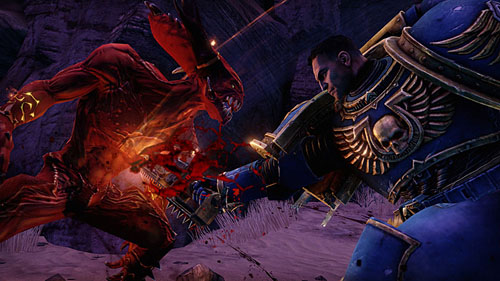 画像ギャラリー No.012のサムネイル画像 / ［TGS 2011］「Warhammer 40,000：Space Marine」プレイレポート。独特な世界で繰り広げられるバイオレンスなアクションが爽快だ