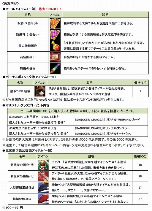 画像ギャラリー No.001のサムネイル画像 / 「SANGOKU CHAOS 〜三国カオス〜」，GW期間限定特別セールを実施中