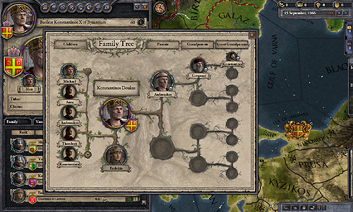 画像ギャラリー No.003のサムネイル画像 / 「Crusader Kings II」の新たな開発者ビデオダイアリーが公開に。今作は古代にまでおよぶ家系図を辿れる驚愕のキャラクターデータベースを搭載