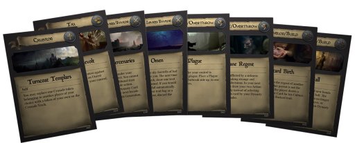 画像ギャラリー No.004のサムネイル画像 / あのパラドゲーがボードゲームに。「Crusader Kings The Board Game」がクラウドファンディングを開始し，1日にして目標額を達成