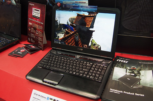 画像ギャラリー No.003のサムネイル画像 / ［COMPUTEX］“3K”液晶パネル採用モデルや液晶内蔵タッチパッド搭載モデルなど，MSIがゲーマー向けノートPCのラインナップを強化