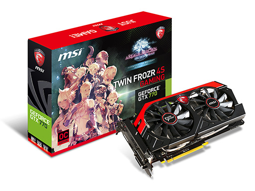 画像ギャラリー No.001のサムネイル画像 / MSI,「新生FFXIV」30日間無料プレイ権付きGTX 770・760・660カード発売