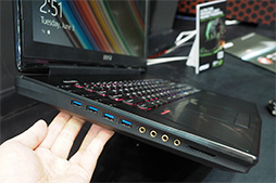画像ギャラリー No.004のサムネイル画像 / ［COMPUTEX］MSIのゲーマー向けノートPC，最上位モデルの新型は見た目がぐっと今風に。3Kパネル搭載の薄型モデルも