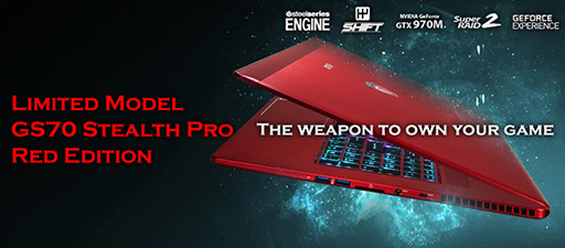 画像ギャラリー No.005のサムネイル画像 / 数量限定。GTX 970M搭載のMSI製薄型ゲームノートPC「GS70」の真紅モデルと「GS60」の金色モデルが発売に