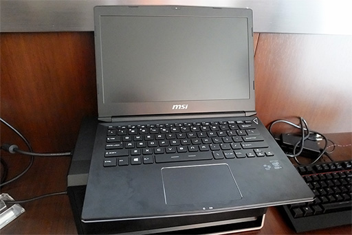画像ギャラリー No.009のサムネイル画像 / ［CES 2015］MSI，PCIe 3.0 x16接続となる外付けグラフィックスボックス付きのゲーマー向け13インチノートPCを初公開