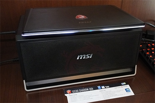 画像ギャラリー No.010のサムネイル画像 / ［CES 2015］MSI，PCIe 3.0 x16接続となる外付けグラフィックスボックス付きのゲーマー向け13インチノートPCを初公開