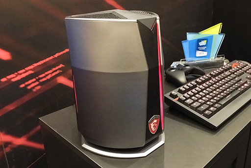 画像ギャラリー No.003のサムネイル画像 / ［CES 2016］Mac Pro対抗？ GTX 980 SLI搭載の小さな樽型ゲームPCをMSIが披露。製品化を果たした「グラフィックスカード搭載可能な液晶一体型PC」も